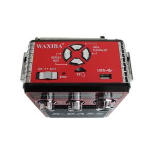 Радиоприемник XB-181BT USB/microSD/bluetooch Waxiba, фонарик, красное