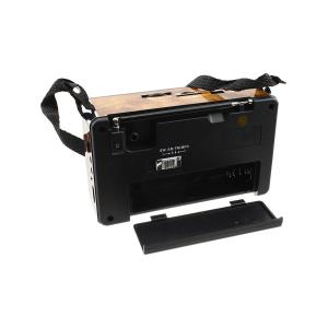 Радиоприемник XB-401 Waxiba USB/SD/microSD фонарик часы, коричневое