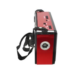 Радиоприемник XB-401 Waxiba USB/SD/microSD фонарик часы, красное
