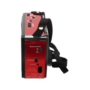 Радиоприемник XB-401 Waxiba USB/SD/microSD фонарик часы, красное