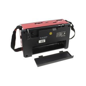 Радиоприемник XB-401 Waxiba USB/SD/microSD фонарик часы, красное