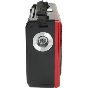 Радиоприемник XB-701BT USB/microSD/bluetooth Waxiba аккумулятор батарейки фонарик, красный