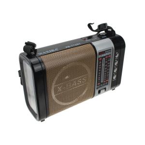 Радиоприемник XB-772BT Waxiba USB/microSD с фонариком, коричневое