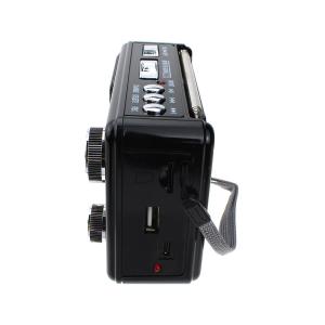 Радиоприемник XB-895REC Waxiba USB/SD/microSD фонарик, черное