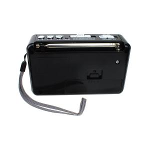 Радиоприемник XB-895REC Waxiba USB/SD/microSD фонарик, черное