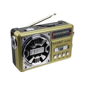 Радиоприемник XB-902BT USB/microSD/bluetooch Waxiba ACC, фонарик, gold