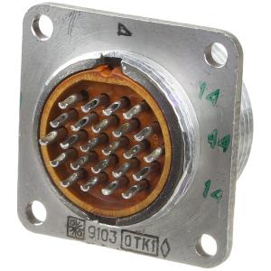 Разъём 2РМ27Б24Г1В1 "5" 91г гнездо на блок