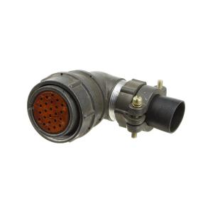 Разъём 2РМ27КУН24Г1В1 "5" 90г гнездо кабельное угловое с патрубком