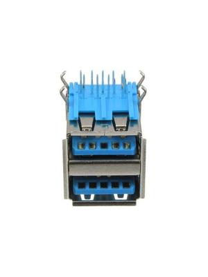 Разъем 2USB(G) типа А, версия 3.0, 9 выводов, 13*13*18 прямой угол