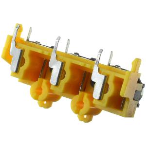 Разъем 3RCA(G) RCA-305 42*27мм на плату