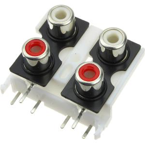 Разъем 4RCA(G) 19*27*34мм