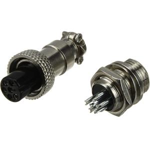 Разъем 6PIN гн+шт+гайка 