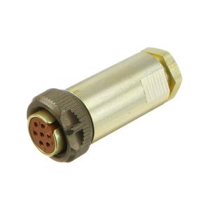 Разъём Acit PY04-7T (РС7ТВ) гнездо на кабель с кожухом (метал)