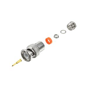 Разъем BNC штекер на RG-6 с гайкой, под пайку 