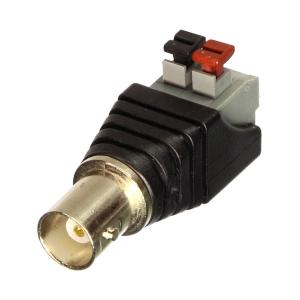 Разъем BNC(G) зажим на провод, 2 нажимных зажима