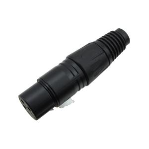 Разъем Canon(G) с кнопкой на провод, черный