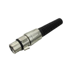 Разъем Canon(G) с кнопкой на провод, удлиненное, черное