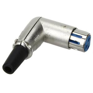 Разъем CANON(G) с кнопкой углом на провод REXANT