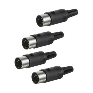 Разъем DIN 5 pin Ruichi 7-0251 (упаковка 4шт) ОНЦ-ВГ-4-5/16-В вилка на кабель