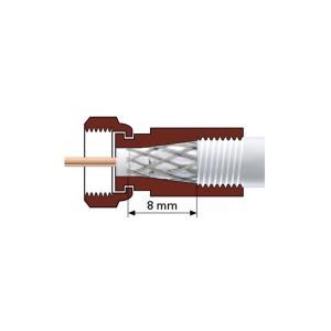 Разъем F4 коннектор Cavel F113