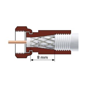 Разъем F4 коннектор Cavel F113