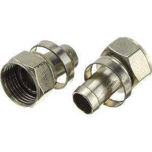 Разъем F4 под обжим кабеля RG6 упаковка 10шт.