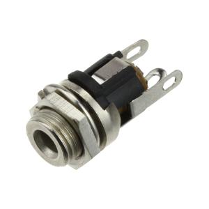 Разъем Гнездо питания 3.5*1.3 в корпус металл с гайкой