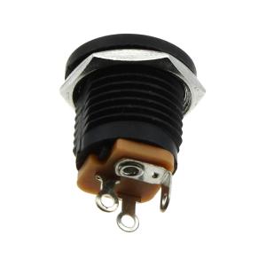 Разъем Гнездо питания 5.5*2.5 на панель пластик с гайкой 3 ножки