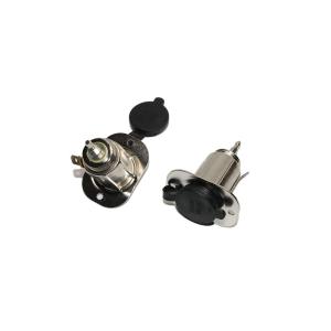 Разъем Гнездо прикуривателя на панель металл ПВХ крышка