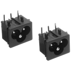 Разъем гнездо сетевое для ПК ноутбука в корпус, 2 штуки