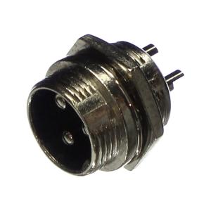 Разъем GX MIC 3PIN металл в корпус