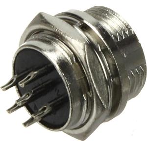 Разъем GX MIC 6PIN металл в корпус