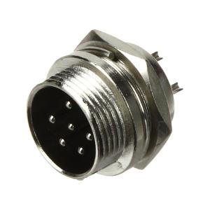 Разъем GX MIC 6PIN металл в корпус
