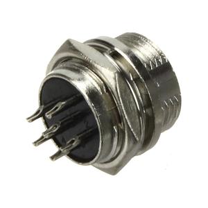 Разъем GX MIC 6PIN металл в корпус