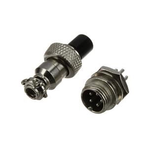 Разъем GX12 5PIN, комплект мама, папа 