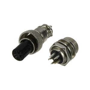 Разъем GX12 5PIN, комплект мама, папа 