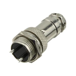 Разъем GX16 2PIN металл, комплект мама папа