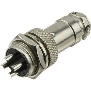 Разъем GX16 4PIN металл, комплект мама папа