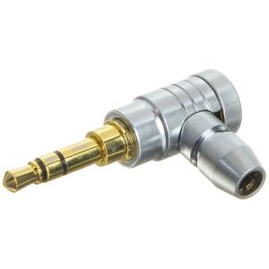 Разъем J3.5 metall/gold стерео углом на кабель серебристый