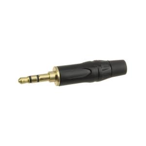 Разъем J3.5 stereo metall/gold/black на кабель 