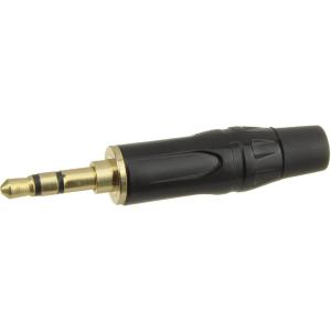 Разъем J3.5 stereo metall/gold/black на кабель 