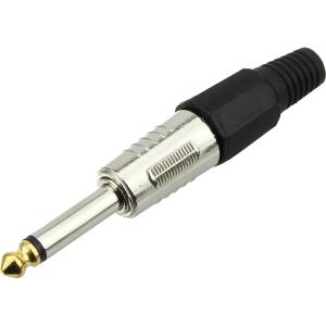 Разъем J6.3 MONO METAL ЧЕРНЫЙ-ПЛ-НИКЕЛЬ-ГОЛД