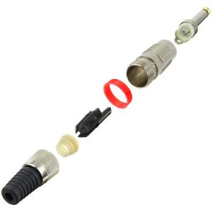 Разъем J6.3 mono metal Red