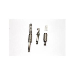 Разъем J6.3 mono metall на кабель пружина Premier 
