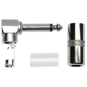 Разъем J6.3 mono metall угловой на кабель Premier 