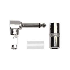 Разъем J6.3 mono metall угловой на кабель Premier 