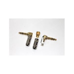 Разъем J6.3 stereo metall/gold угловой на кабель Premier 