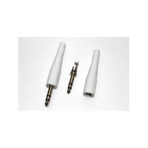 Разъем J6.3 stereo резиновый белый на кабель Premier 