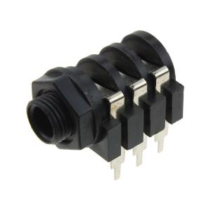 Разъем J6.3(G) stereo Корп пластик установочный