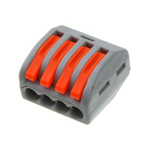 Разъем Клемма экспресс колодка 0.08*2.5/4мм, 4-проводная, упаковка 5шт